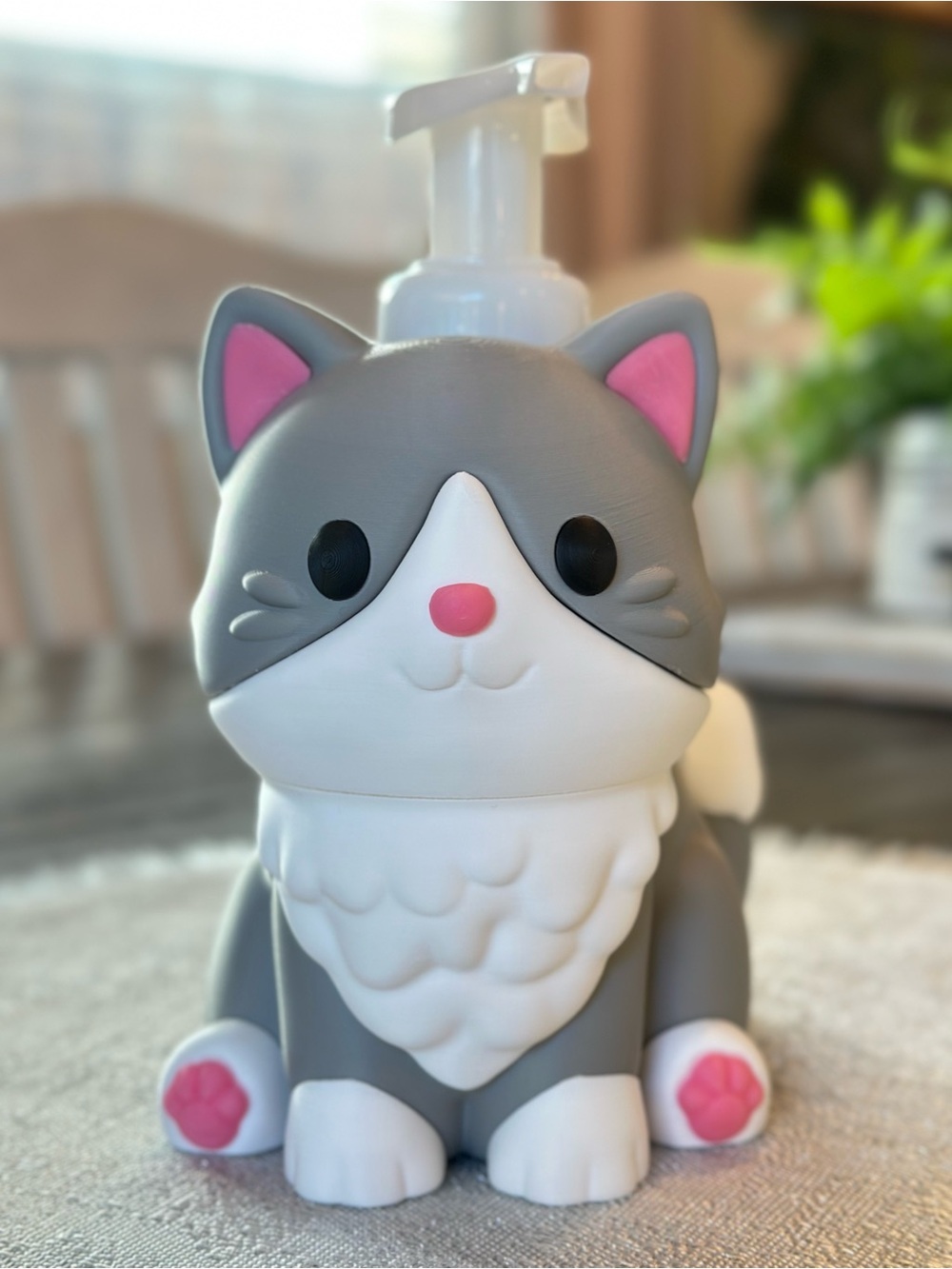 Cat Kitten Soap Holder for Bath & Body Works Foaming Bottles